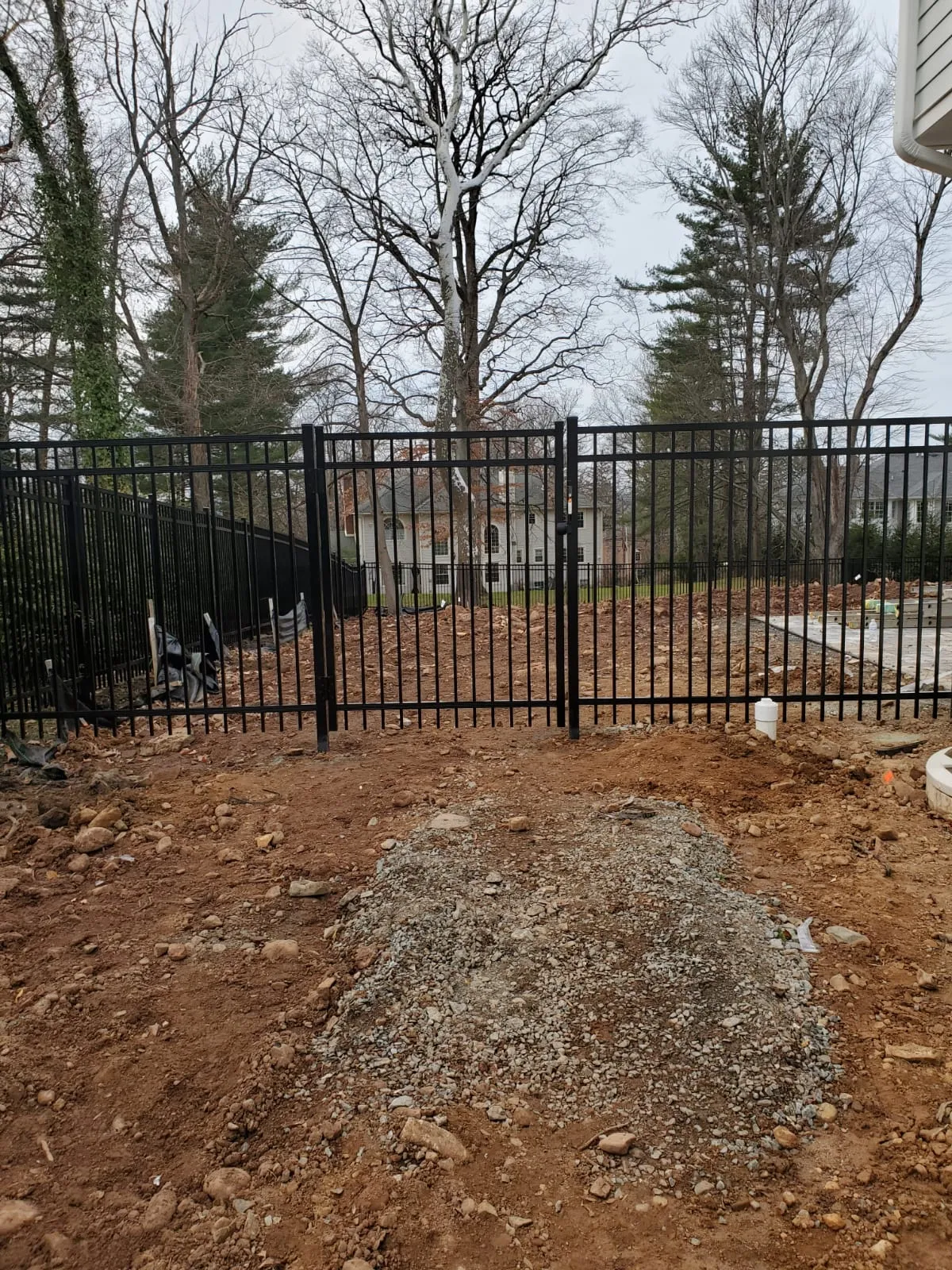 Aluminum fence installation in Clark, NJ
