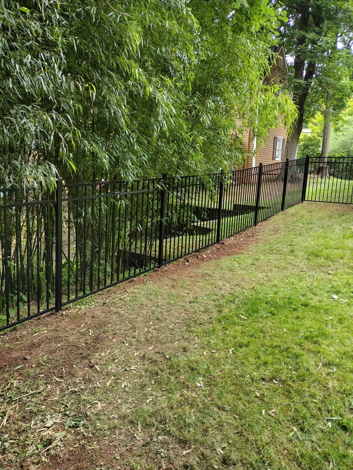 Aluminum fence installation in Livingston, NJ