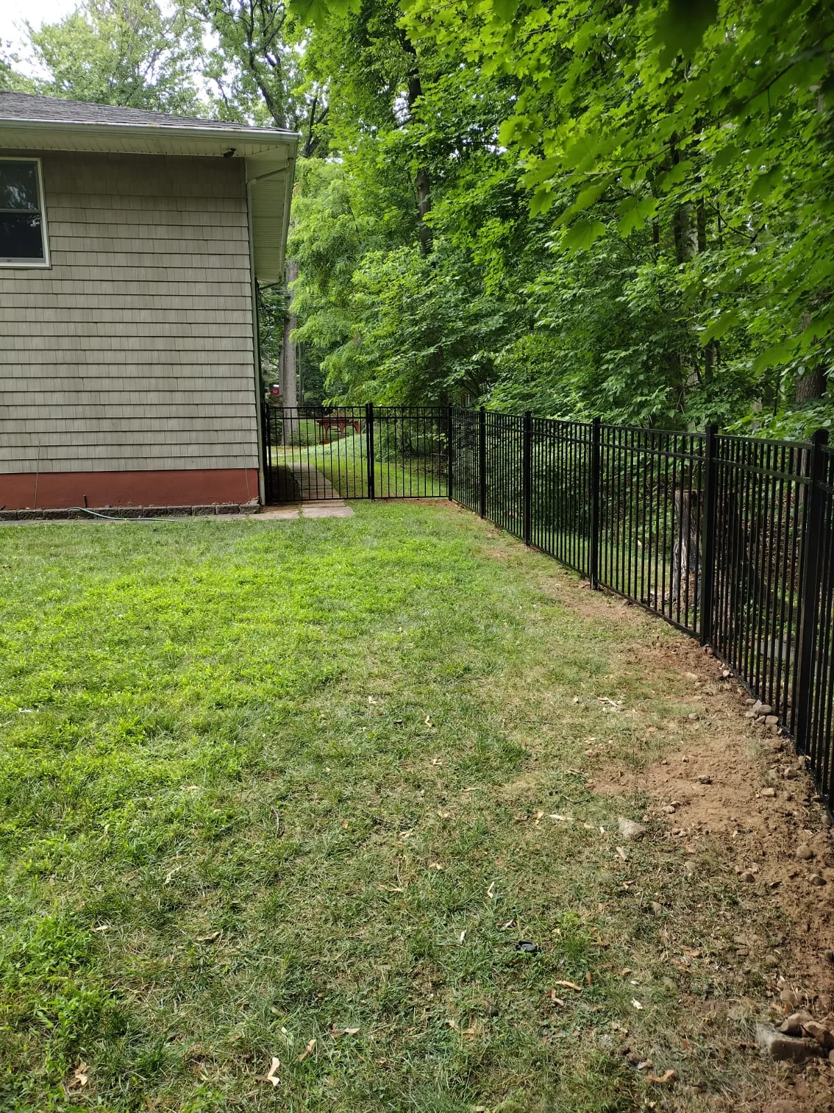 Aluminum fence installation in Springfield, NJ