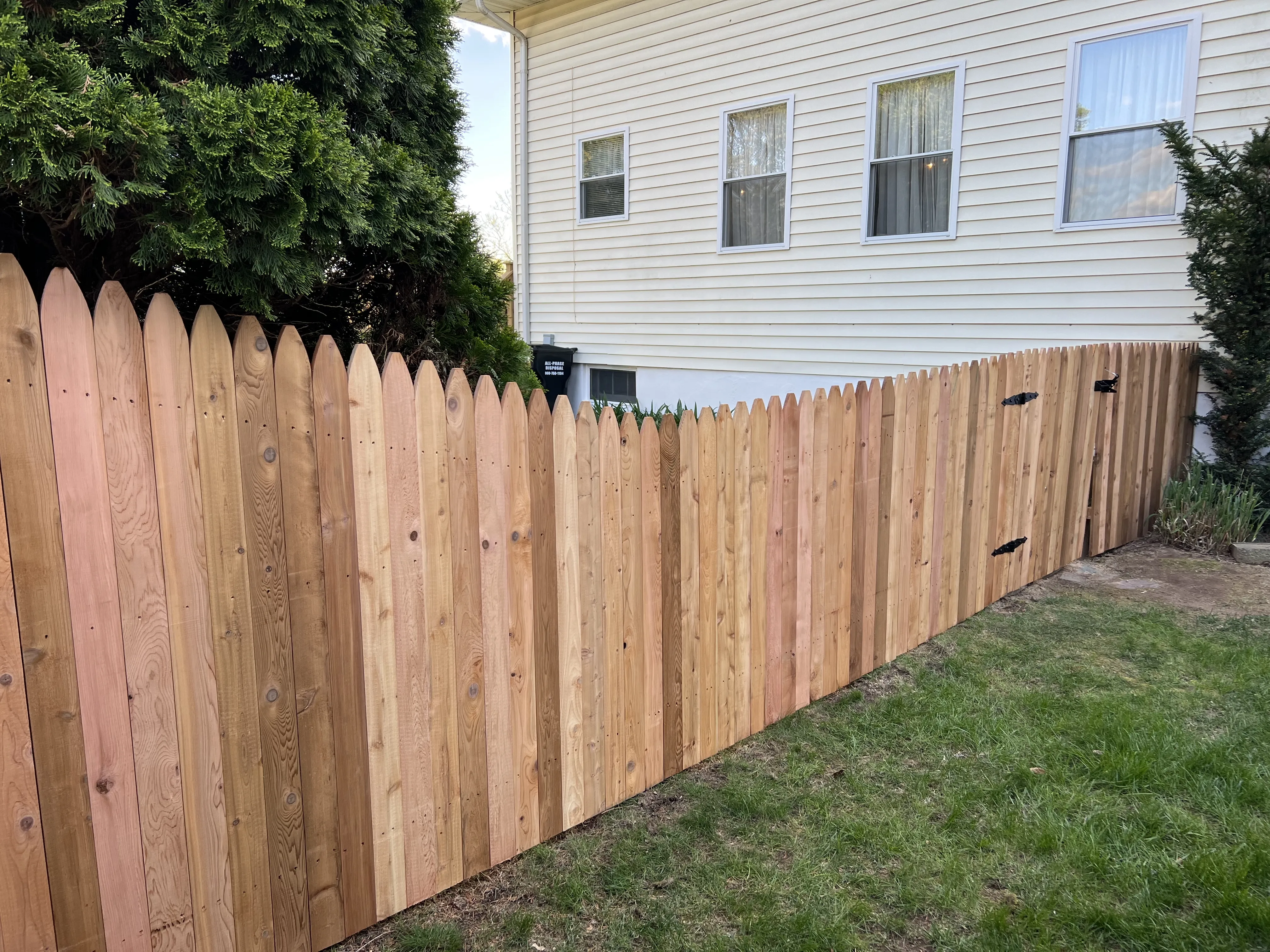 Wood fence installation in Lavallette, NJ