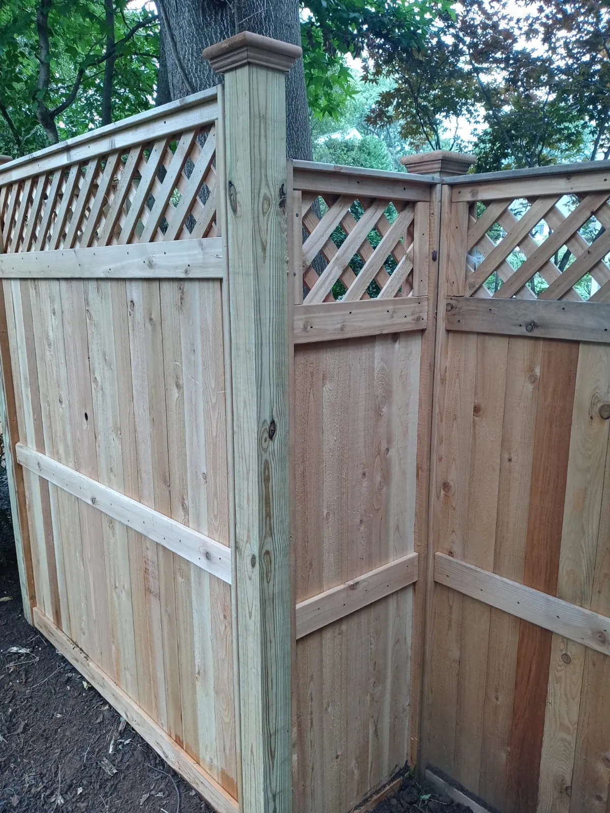 Wood fence installation in Millburn, NJ